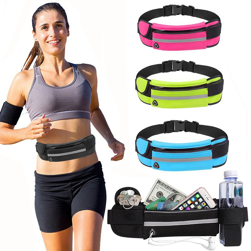 Running Belt Waist - กีฬา Fanny Pack ผู้หญิงวิ่งเอวกระเป๋าเข็มขัดผู้ชายกระเป๋าโทรศัพท์ยิมกระเป๋า Water Hydration