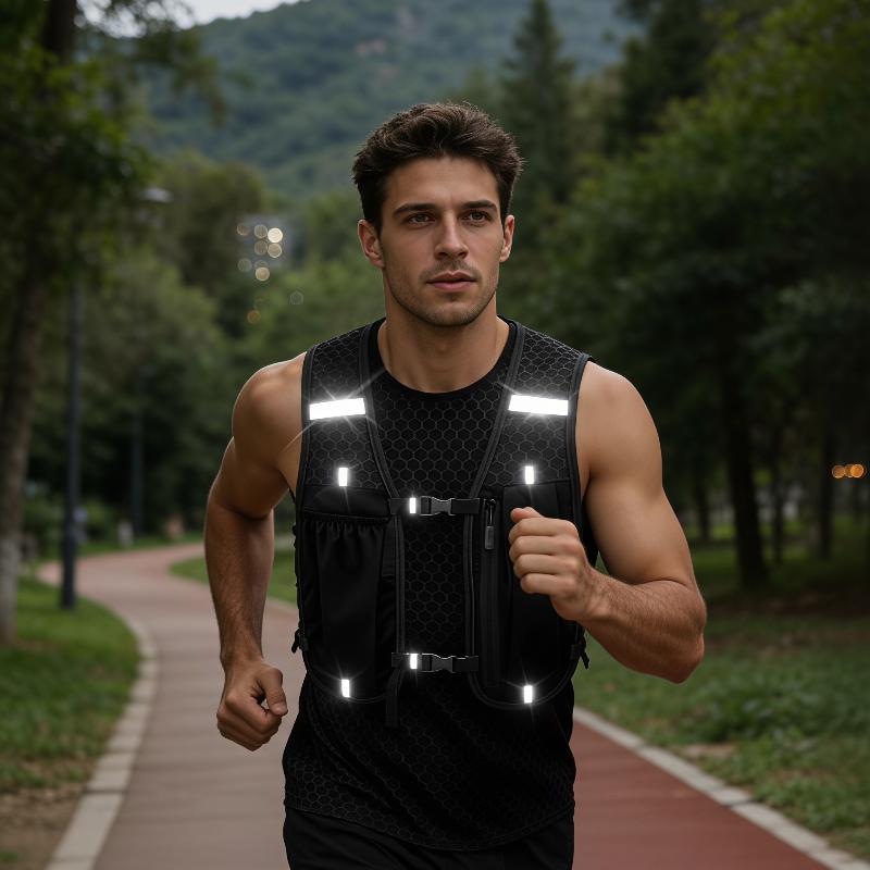 New Gear Running - เสื้อกั๊กสำหรับวิ่งรุ่นใหม่ น้ำหนักเบา ระบายอากาศได้ดี พร้อมแถบสะท้อนแสง เหมาะสำหรับการวิ่งมาราธอน วิ่งเทรล