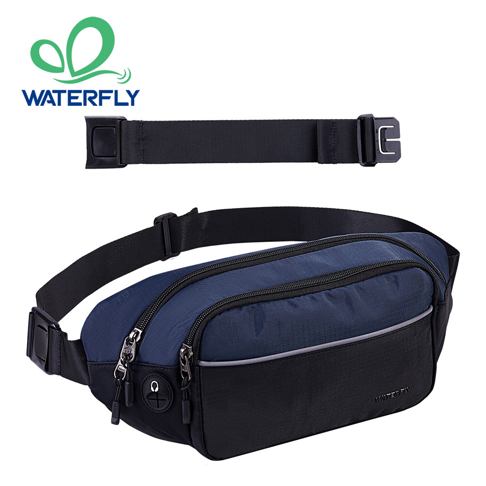 Running Belt Waist - WATERFLY Fanny Pack เอวกระเป๋าเอวขนาดใหญ่สําหรับผู้หญิงผู้ชายแฟชั่นกระเป๋าเข็มขัด Crossbody สําหรับเดินป่าวิ่งท่องเที่ยวเดิน