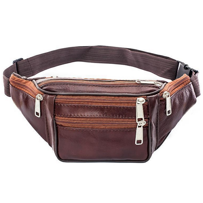 Running Belt Waist - กระเป๋าคาดเอวหนังผู้ชาย กระเป๋าคาดอกบางเบา สำหรับเล่นกีฬากลางแจ้ง กระเป๋าคาดเอววิ่งขนาดเล็ก กระเป๋าคาดอกแบบสะพายข้าง กระเป๋าใส่เงิน