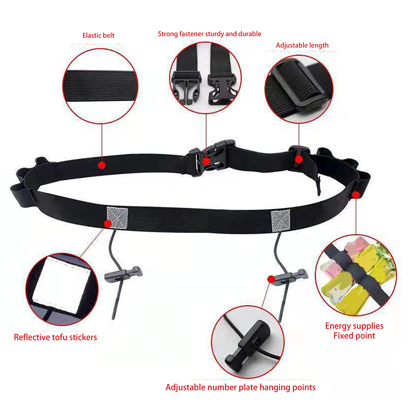 เข็มขัดวิ่งหมายเลขชุดเอวผ้ากัน - Running Belt Waist บทวิจารณ์และราคา
