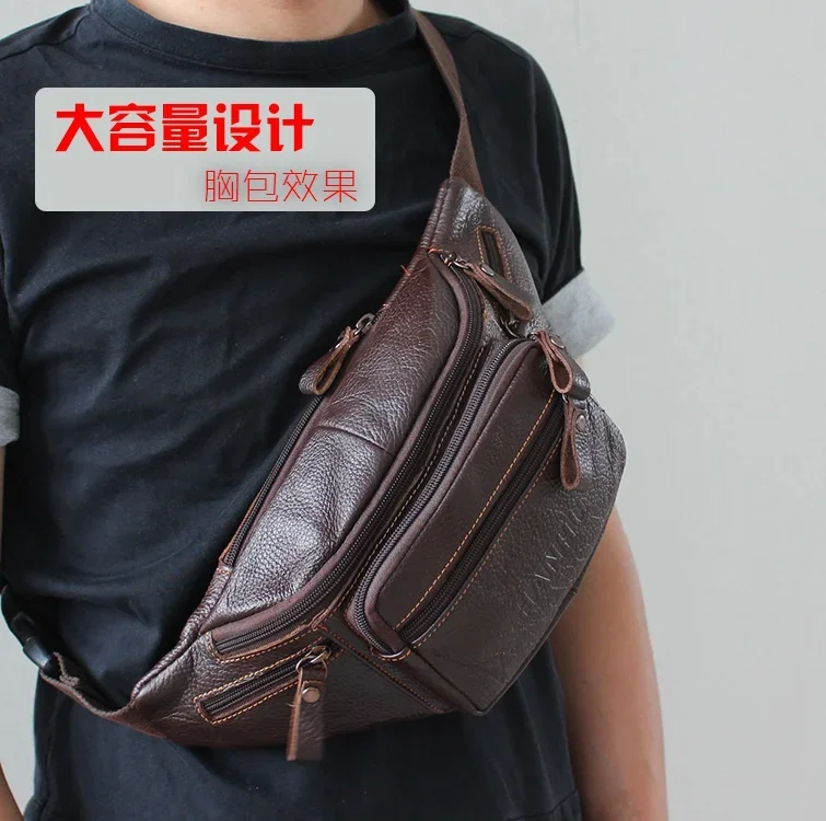 ของแท้ Cowhide หนังเอวกระเป๋าผ - Running Belt Waist บทวิจารณ์และราคา