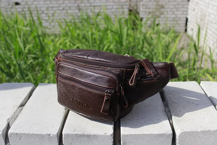 ของแท้ Cowhide หนังเอวกระเป๋าผ - Running Belt Waist บทวิจารณ์และราคา