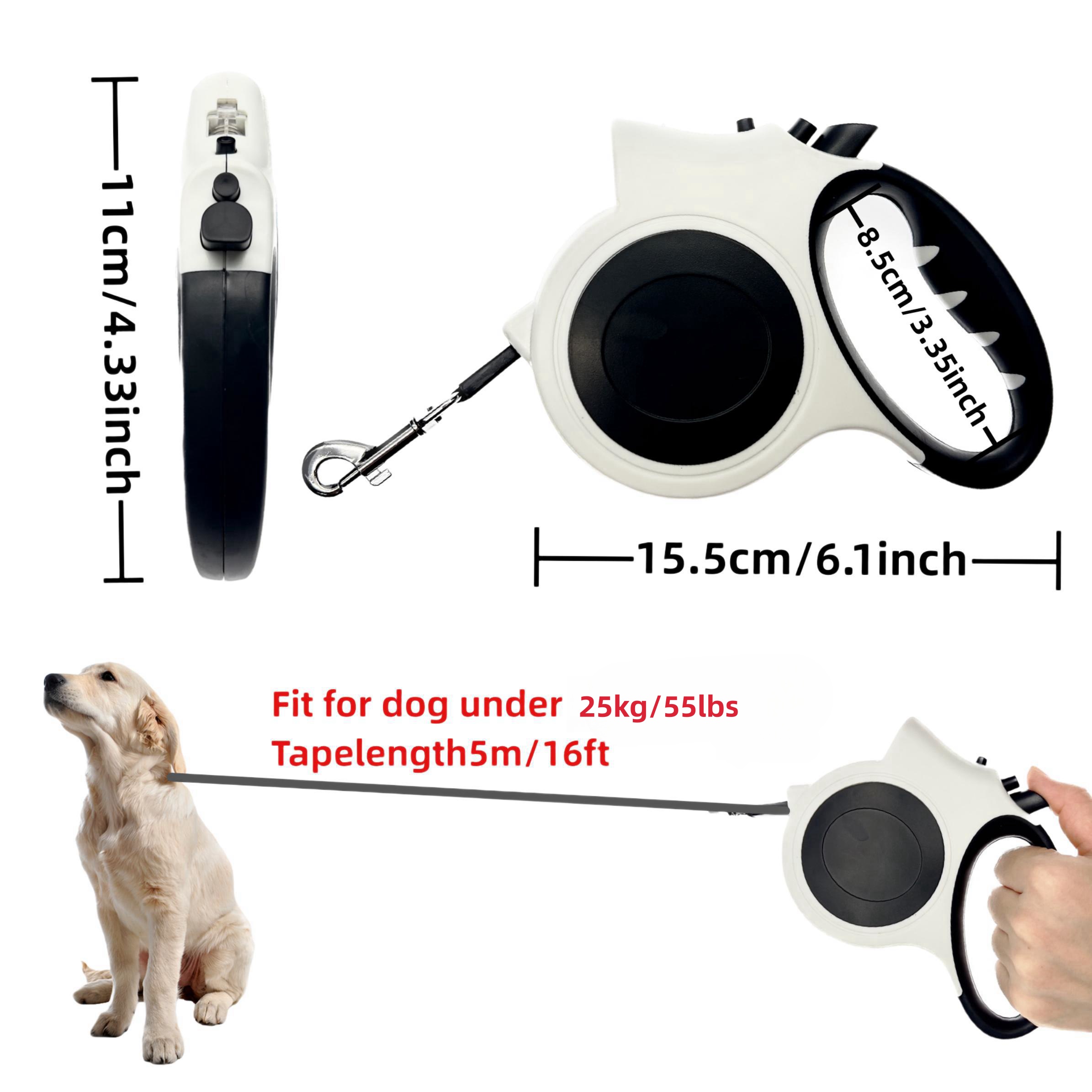 สายจูงสุนัขแบบพับเก็บได้เรืองแ - Running Gear Dog บทวิจารณ์และราคา