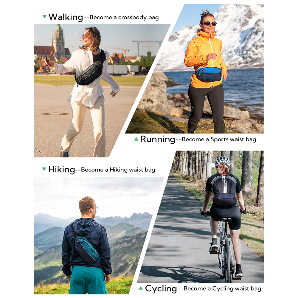 WATERFLY Fanny Pack เอวกระเป๋า - Running Belt Waist บทวิจารณ์และราคา