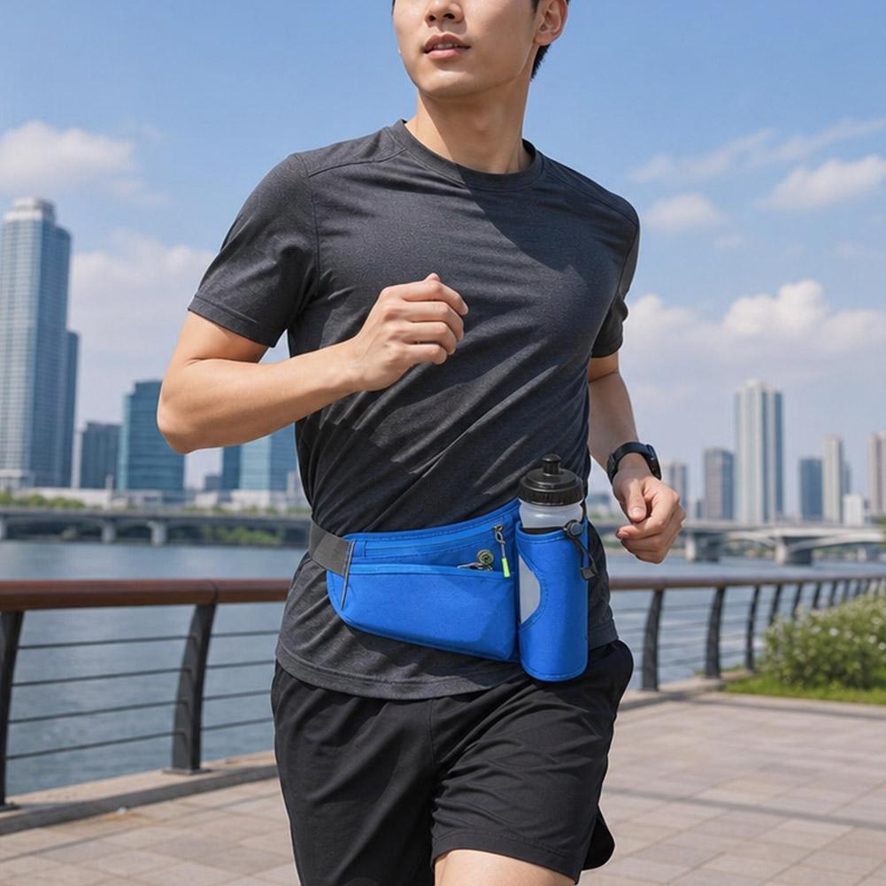 กระเป๋าคาดเอวพร้อมที่ใส่ขวดน้ำ - Running Belt Waist บทวิจารณ์และราคา