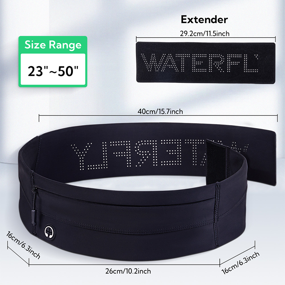 WATERFLY เข็มขัดวิ่ง Fanny Pac - Running Belt Waist บทวิจารณ์และราคา